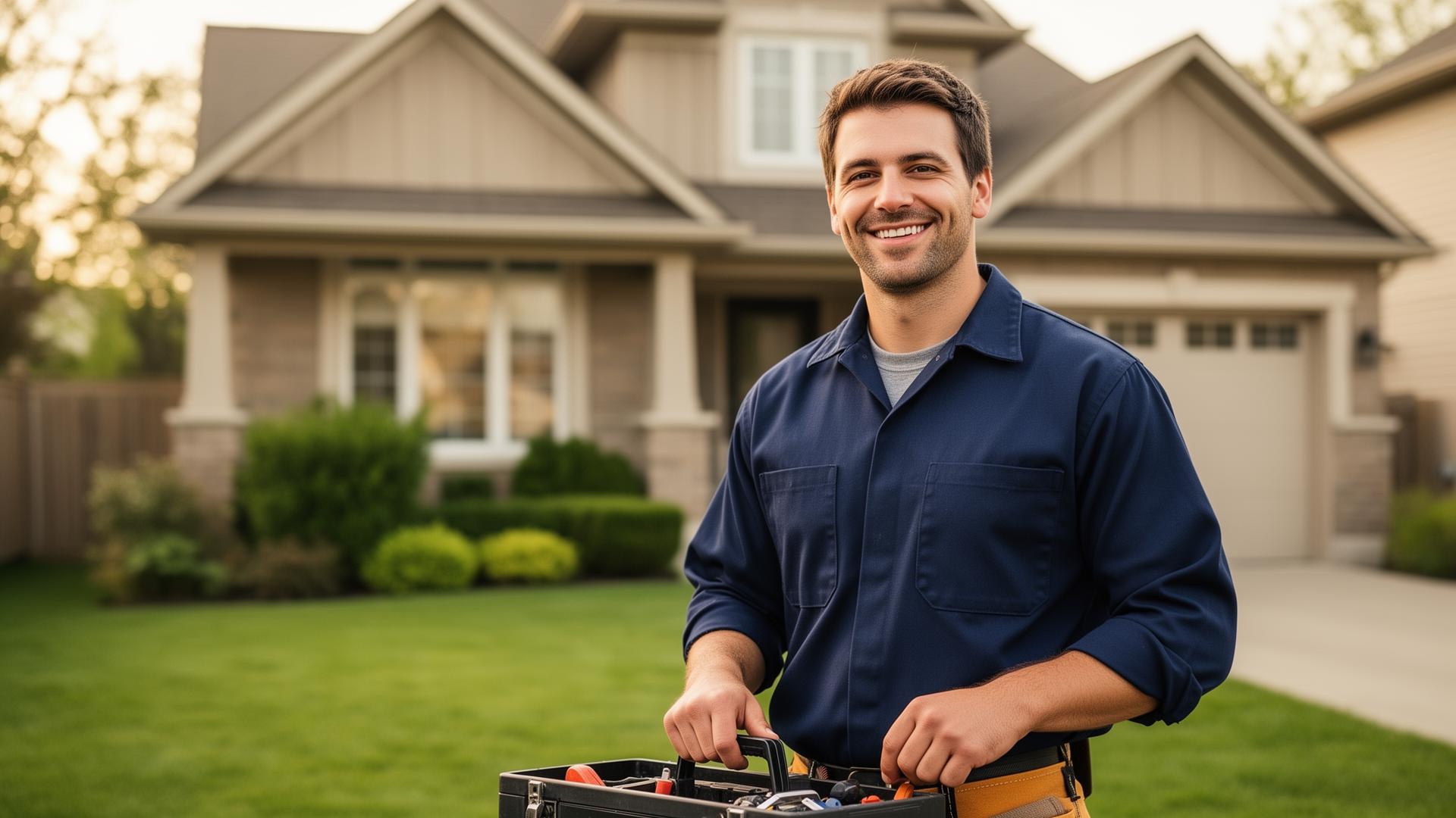 The Good Son handyman with toolbox, ready for home services across the GTA